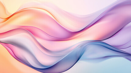 Delicate wavy lines in soft hues evoke a peaceful, calming ambiance with subtle artistic charm