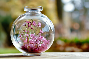 Enhancing Focus and Productivity With a Beautiful Display of Flowers in a Glass Container