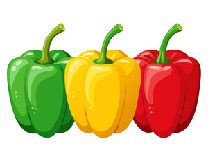 red and yellow peppers