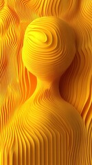 Golden Architectural Abstract Design: Dynamic Structures and Forms