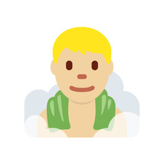 Person in Steamy Room
