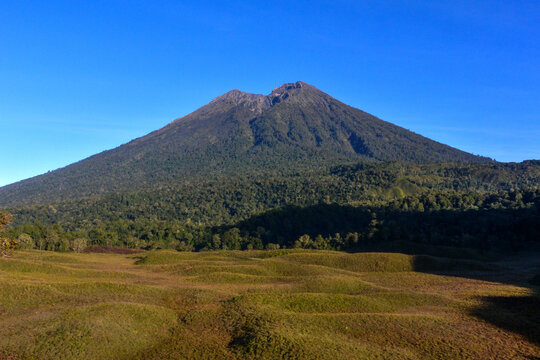 mountain landscape with blue sky
