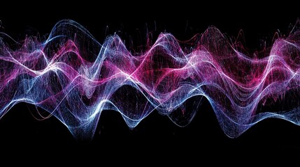 Abstract Wave Patterns: A Visual Symphony of Colors and Energy