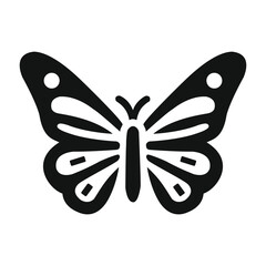 Black and White Butterfly silhouette 