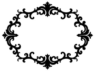 Vintage style oval frame, decorative border, ornate design, vector illustration, perfect for invitations, cards, logos, and more. Clean, scalable graphics.