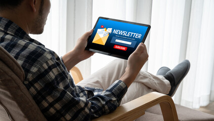 newsletter signup page on computer for customer to subscribe snugly newsletter update information to subscriber