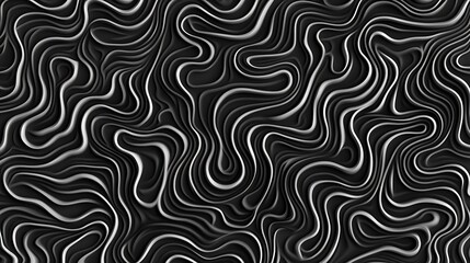 Detailed abstract pattern of flowing lines and curves in shades of grey