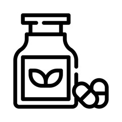 supplements line icon