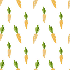 Easter pattern with carrots