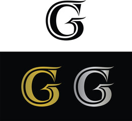 Abstract letter G logo design