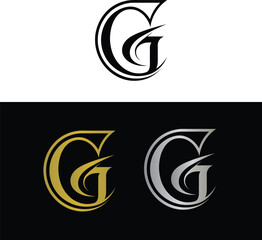 Abstract letter G logo design