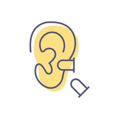 Ear Plug Vector icon