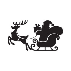 santa claus riding a sleigh