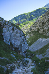 Urriellu peak,Naranjo de Bulnes, in Picos de Europa National Park, Asturias, Spain