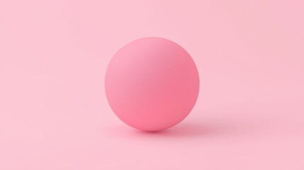 A 3D rendering of a pink sphere.