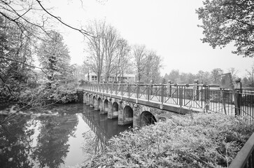 Altes Steinwehr im Grünen Winkel in Lippstadt - NRW, Deutschland, Europa,  2024 