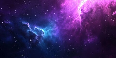 Naklejka premium Cosmic Nebulae Dance (1)