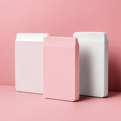 Sleek, minimalistic product packaging featuring cat food bubble branding