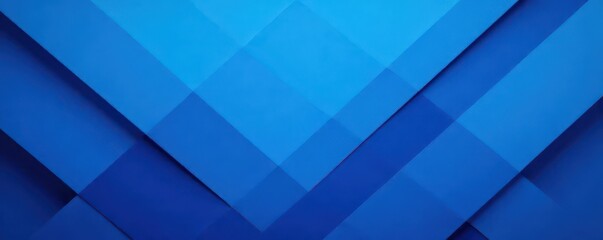 Fototapeta premium Abstract blue geometric composition, layered shapes , decor, gradient