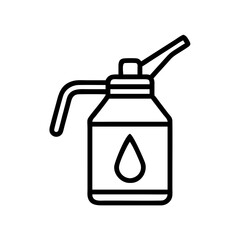 Obraz premium Oil can icon, perfect for automotive maintenance websites, mechanic toolkits, and engine care infographics