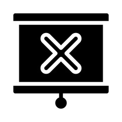 Obraz premium multiplication symbol glyph icon