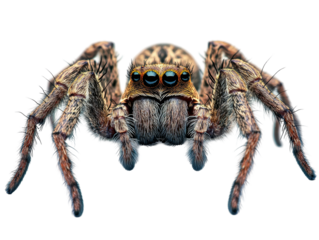 Isolated Jumping Spider