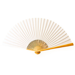 japanese hand fan isolated on transparent background