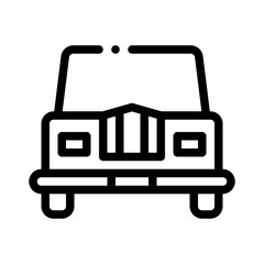 luxury car line icon