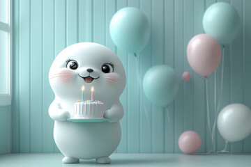 Obraz premium Slow Down and Enjoy Your Birthday!