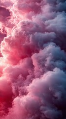 Mesmerizing Pink Cloudscape: A Breathtaking Display of Atmospheric Beauty