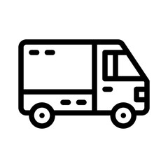 delivery van line icon
