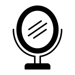 Mirror Vector Solid Style Icon
