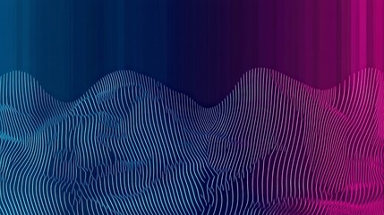 Abstract Digital Landscape: A Stunning Waveform Visualization