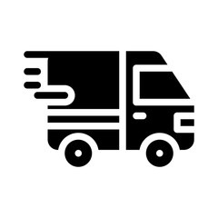 express delivery glyph icon