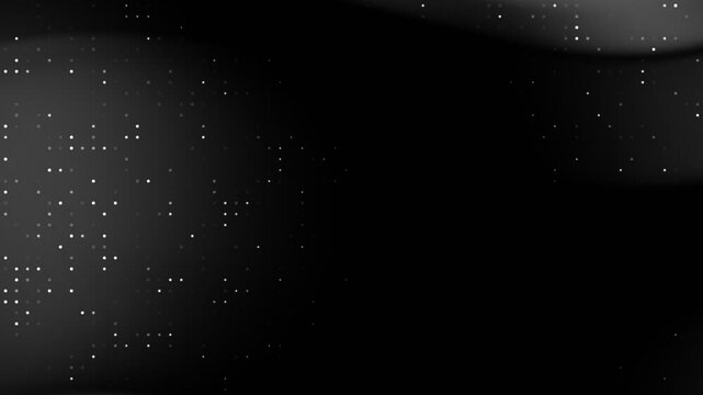 Black and grey gradient background with white dots suitable for modern design projects, digital backgrounds, stylish web graphics, abstract art, and creative presentations.