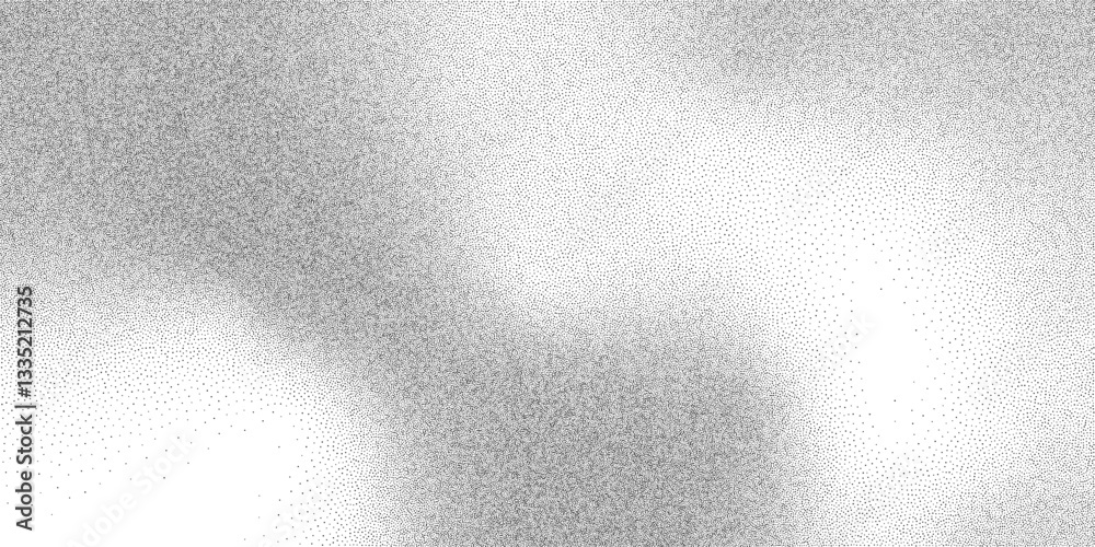 Wall mural gritty pattern and abstract wave gradient with grainy overlay. monochrome background featuring noise