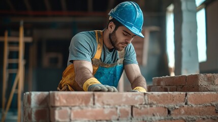 Industrial apprentice builder engineer training at work