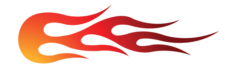 Speed flame sports car decal vinyl sticker. Racing car tribal fire flames vector art graphic. Side vehicle decoration for car, auto, truck, boat, suv, motorcycle.