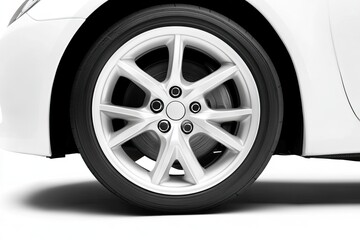 white car wheel background