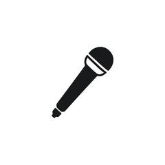 microphone icon  Black-and-White Microphone Icon: Minimalist Design for Audio, Media, and Broadcasting
