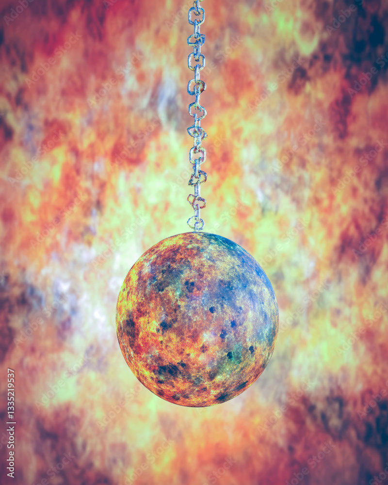 Aufkleber celestial wonders display during the last planetary alignment capturing cosmic brilliance