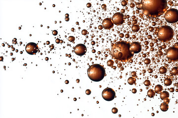 water drops on white background