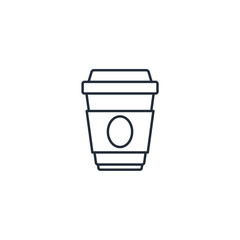 Coffee Cup icon symbol vector sign isolated on white background illustration for graphic and web design