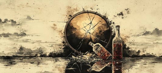 Fractured Mirror and Bottle, Substance Use Disorders