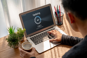 Software update on computer for modish version of device software upgrade