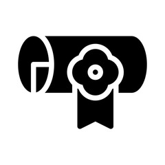 diploma glyph icon