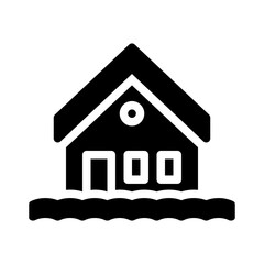 flooding glyph icon