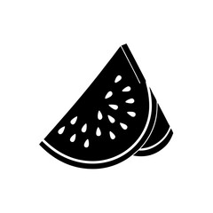 

creative details Watermelon Slice Icon vector illustration