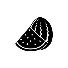 

creative details Watermelon Slice Icon vector illustration