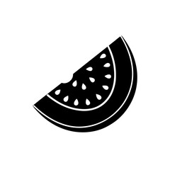 

creative details Watermelon Slice Icon vector illustration